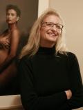 Die Fotografin Annie Leibovitz bei einer Ausstellung in San Francisco im Jahr 2008