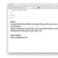eMail Vorlagen Hochzeitsfotograf E-Mail
