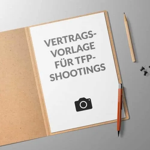 TFP Vertrag Vorlage DSGVO Model Release Muster