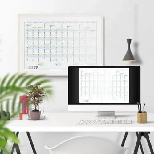 Wandkalender für Hochzeitsfotografen & Hochzeitsvideografen – Organisation & Workflow