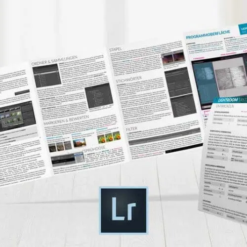 Lightroom Shortcuts & Lightroom Spickzettel – Fotos optimal verwalten, optimieren & bearbeiten – 3-teiliges Set „Lightroom Anleitung für Anfänger“