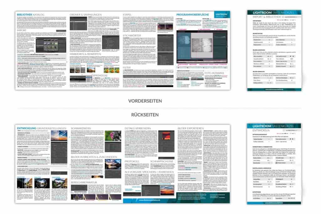 Lightroom Spickzettel Übersicht