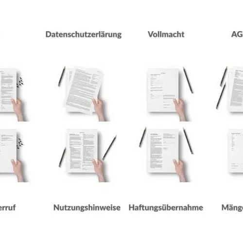 Hüpfburg Mietvertrag AGB – Mieten Verleih Vertrag –  Mustervertrag inkl. AGB, DSGVO, Widerruf & mehr