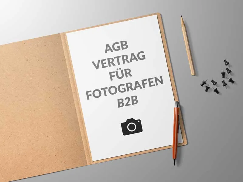 AGB Vertrag Fotografie Fotograf Vorlage Allgemeine Geschäftsbedingungen B2B