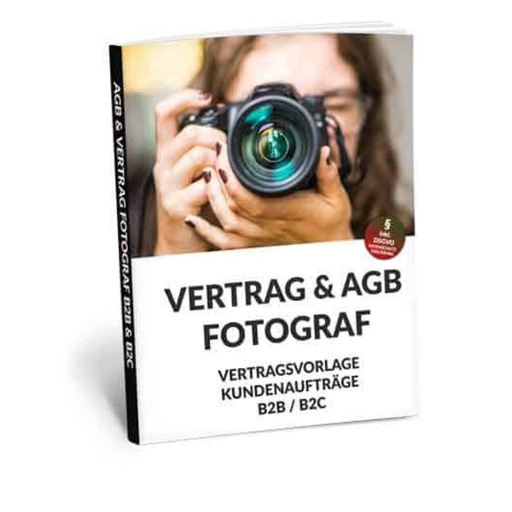 AGB für Fotografen Allgemeine Geschäftsbedingungen Mustervorlage Vertragsvorlage Vorlage Fotograf Fotografie