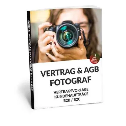 Fotograf AGB Vorlage + Vertrag inkl. DSGVO & Widerruf – Für B2B oder B2C