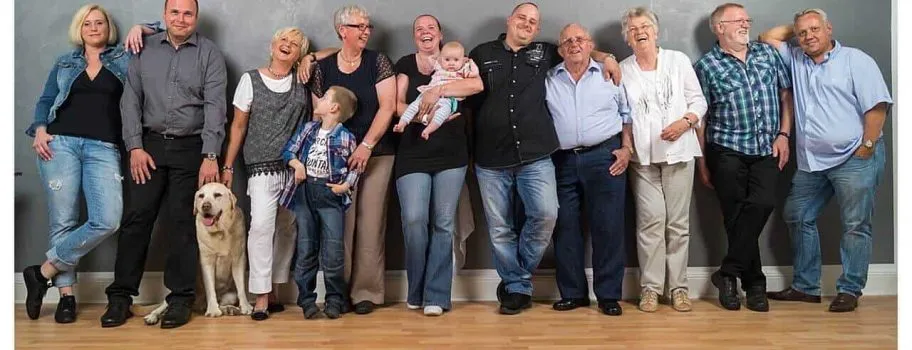 Fotoshooting Großfamilie